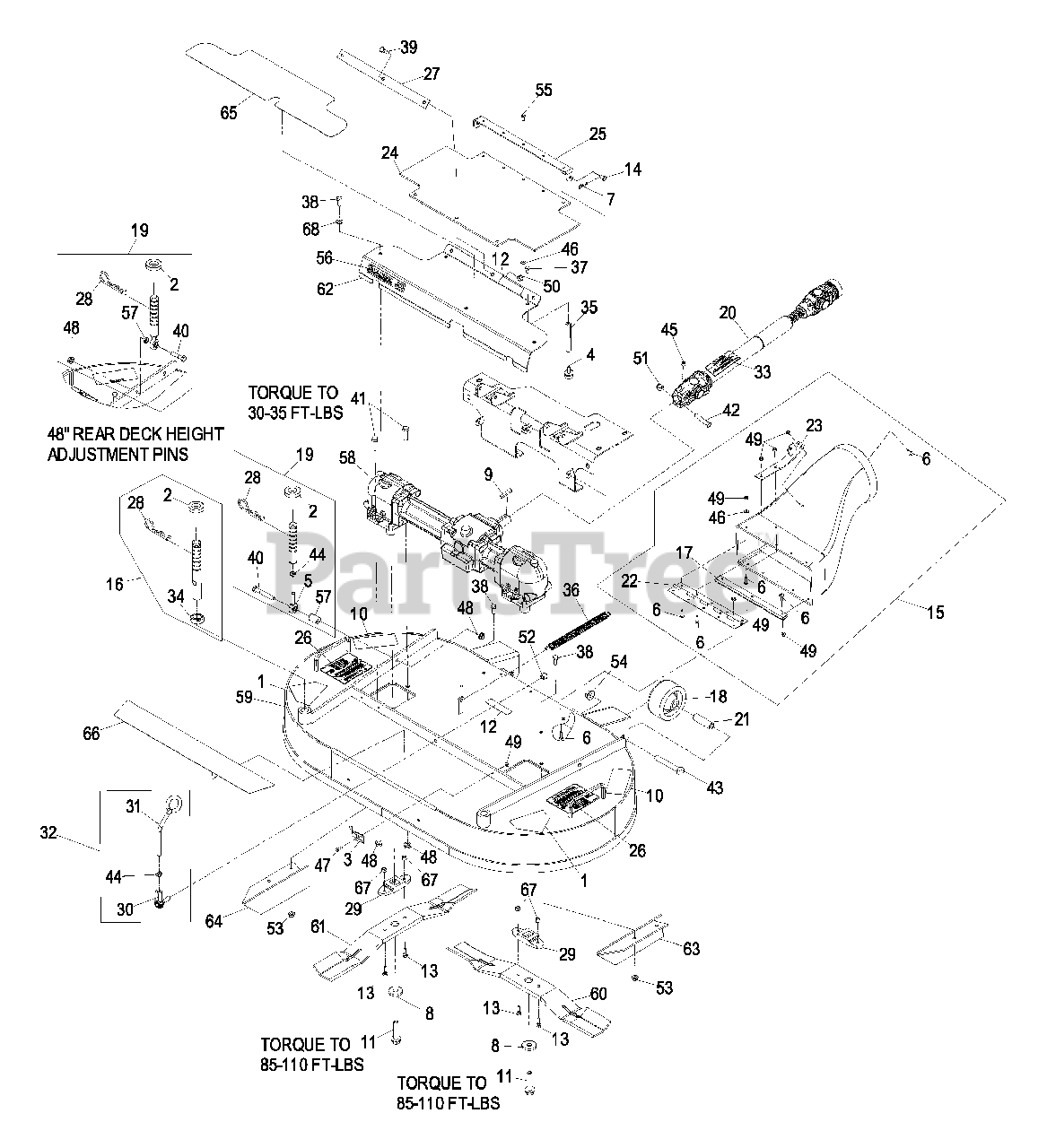 Exmark CD48CD Exmark 48" Navigator Cutting Deck (SN 000510000
