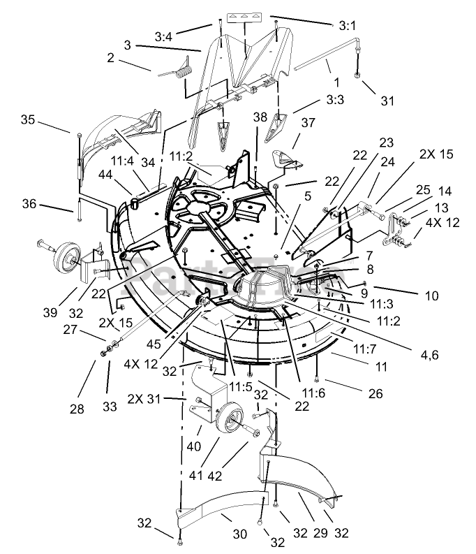 Toro 74402 (1438 Z) Toro TimeCutter ZeroTurn Mower (SN 230000001