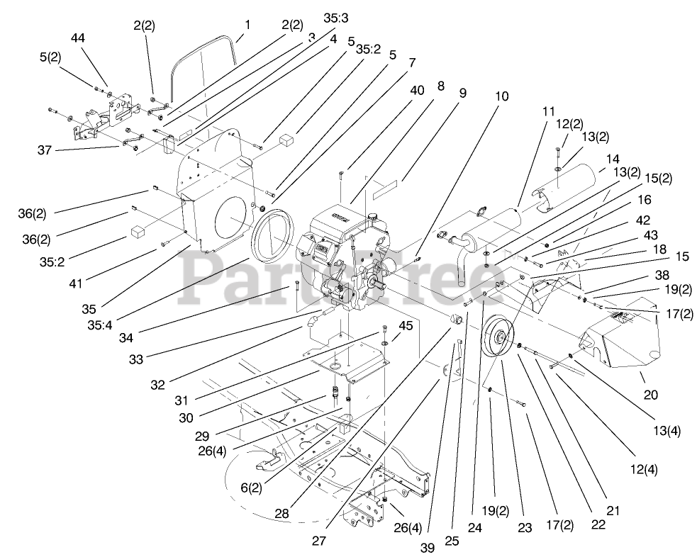 Toro 73561 (522 xi) - Toro Garden Tractor (SN: 200000201 - 200999999