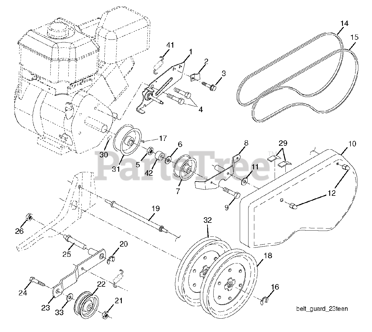 Husqvarna 25009 960830010 00 Husqvarna Front Tine Tiller 2014 03