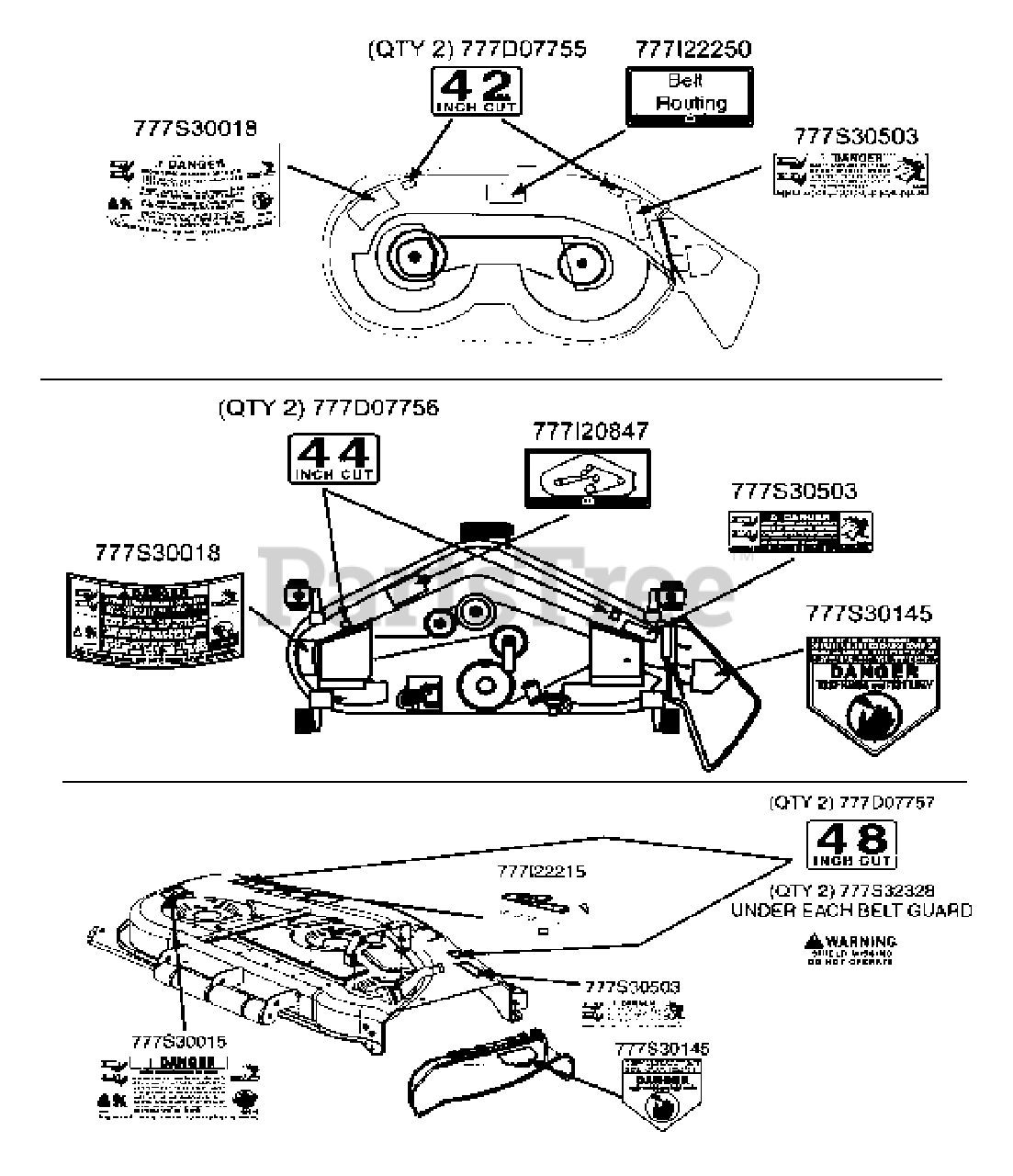 Cub Cadet Z Force 44 Deck Belt Diagram Belt Poster