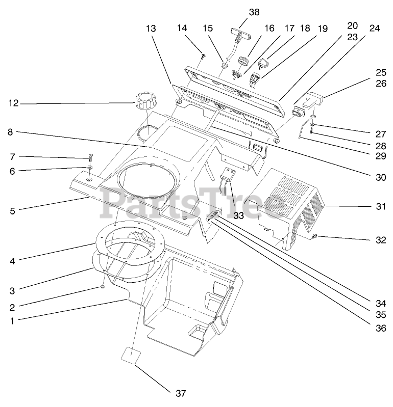 Toro 38425 (CCR 2500) - Toro Snow Thrower (SN: 079000001 - 079999999
