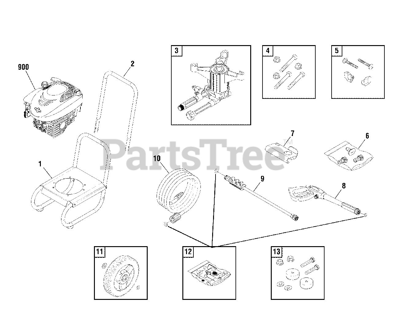 Murray 02049901 Murray 2,400 PSI Pressure Washer Main Unit (80010311
