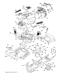 Husqvarna yth22v46 on sale mower deck parts