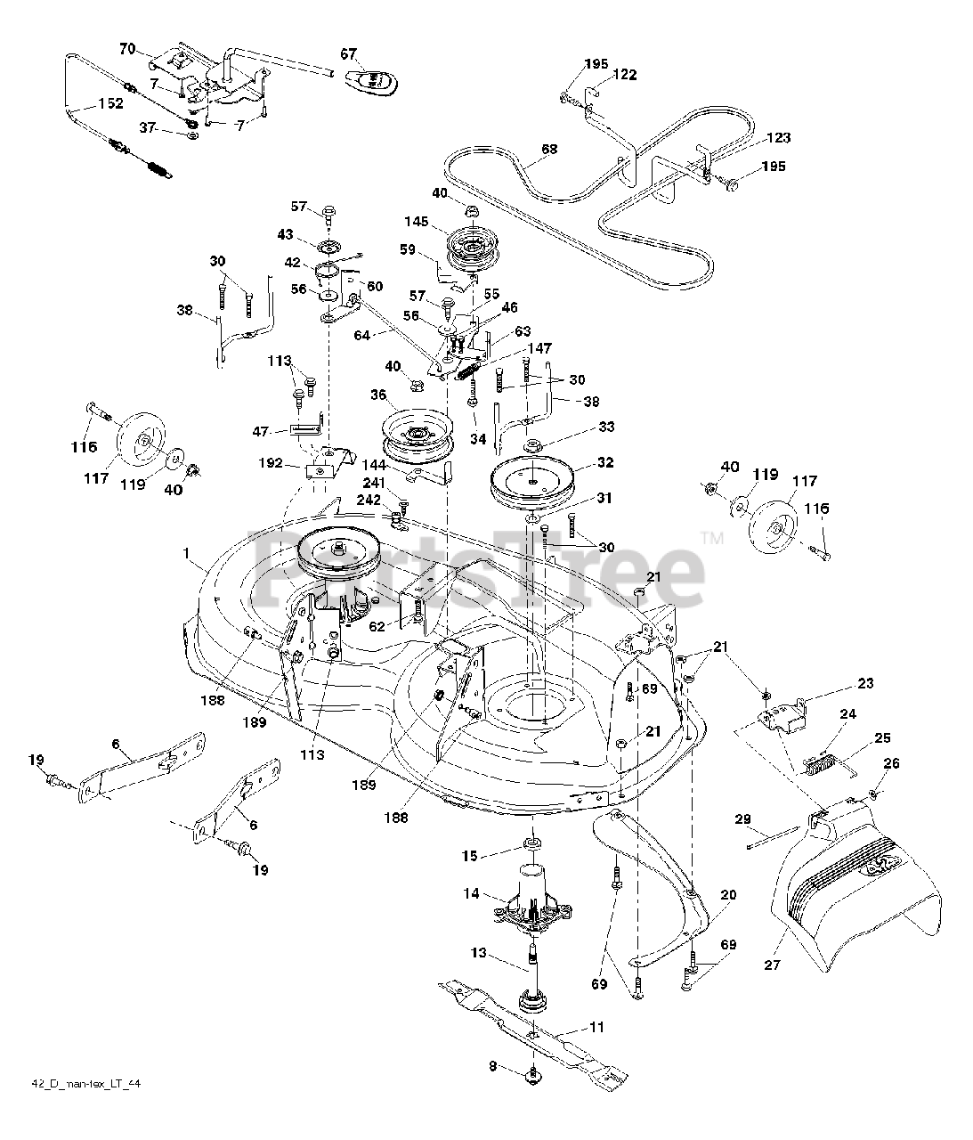 Husqvarna YTA 18542 960480067 00 Husqvarna 42