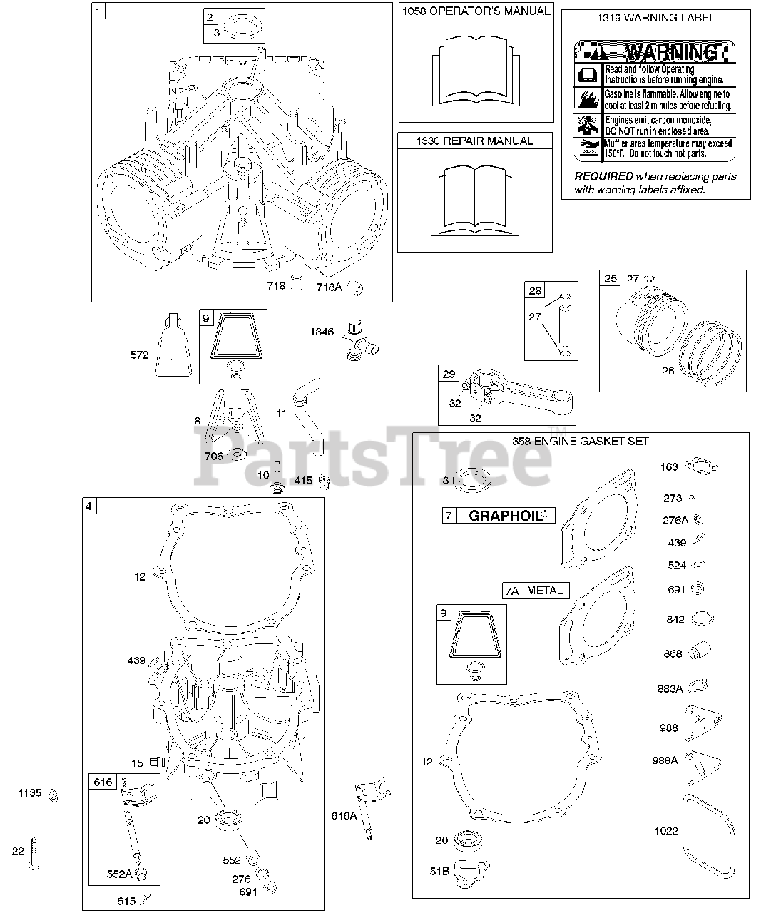 Briggs & Stratton 3037771147E1 Briggs & Stratton Vertical Engine