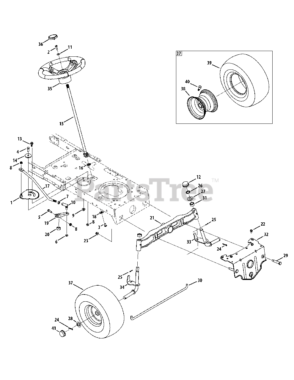 Sears Craftsman Riding Mower Steering Parts Reviewmotors.co