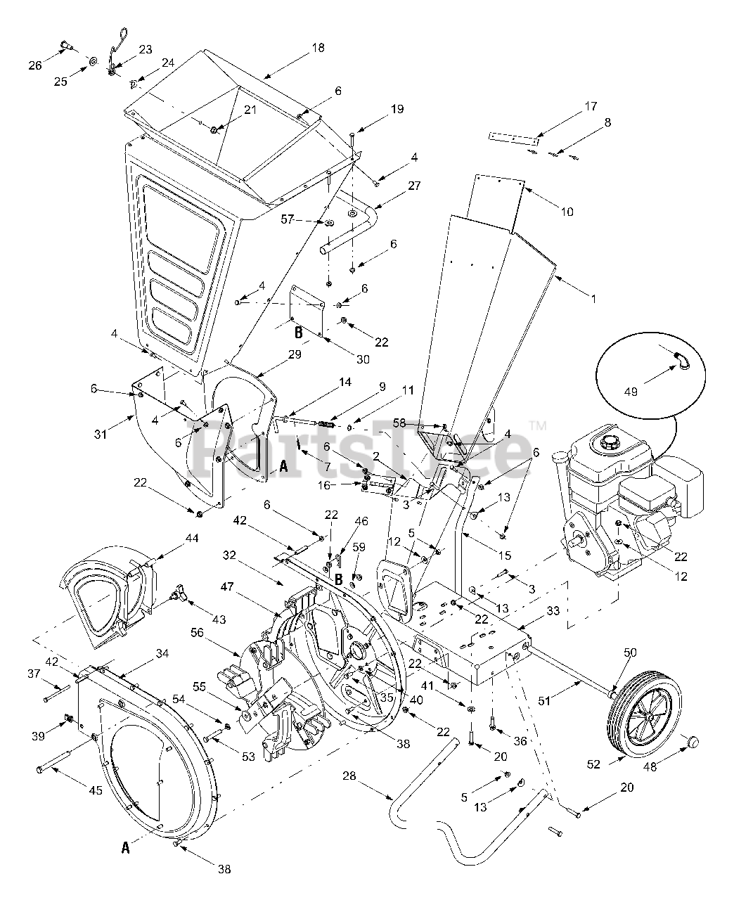 Craftsman  Chipper Shredder  Manual Model # 247.776350 
