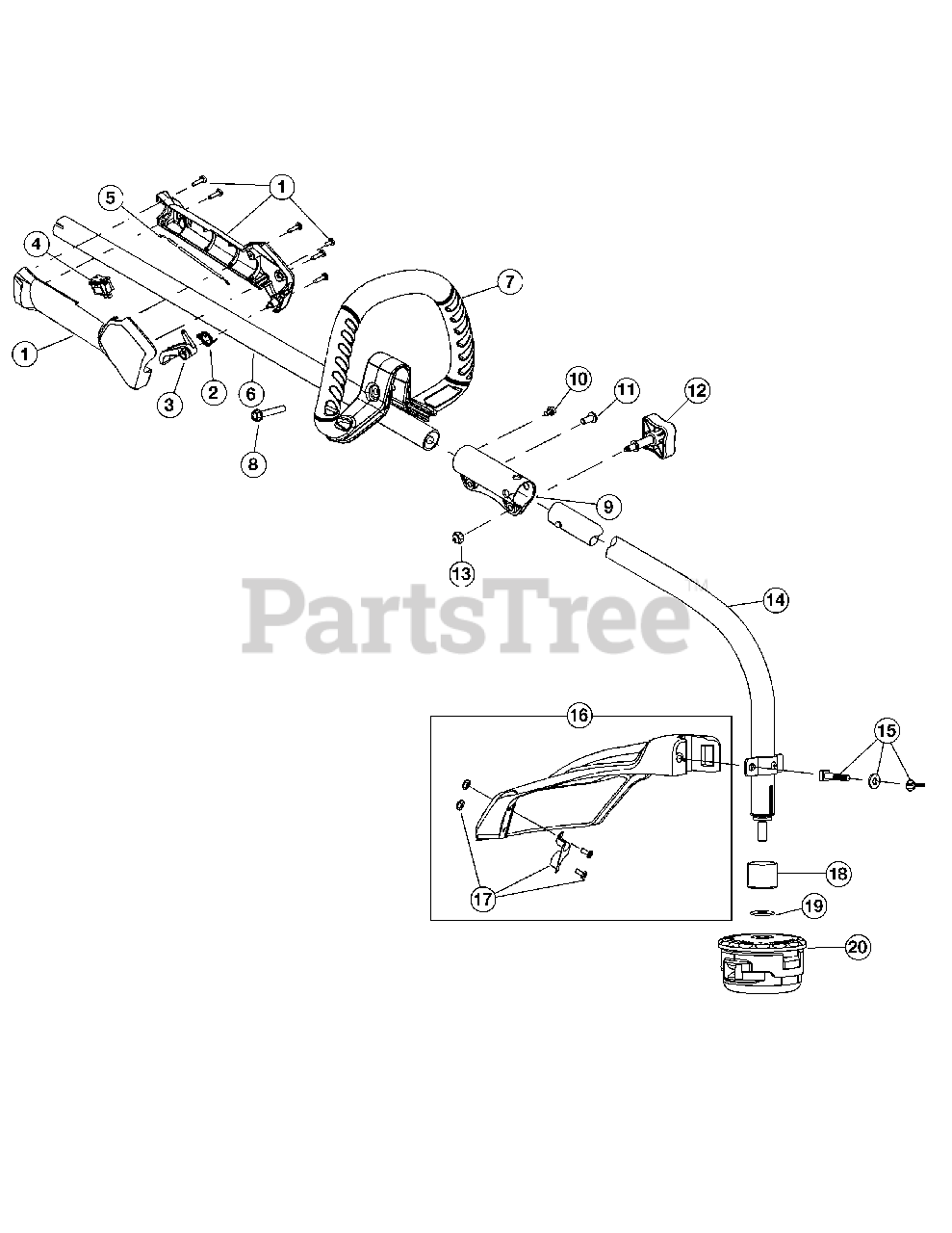 Yard Machines Y 4700 EC 41AD479C900 Yard Machines String Trimmer General Assembly Parts Lookup with Diagrams PartsTree