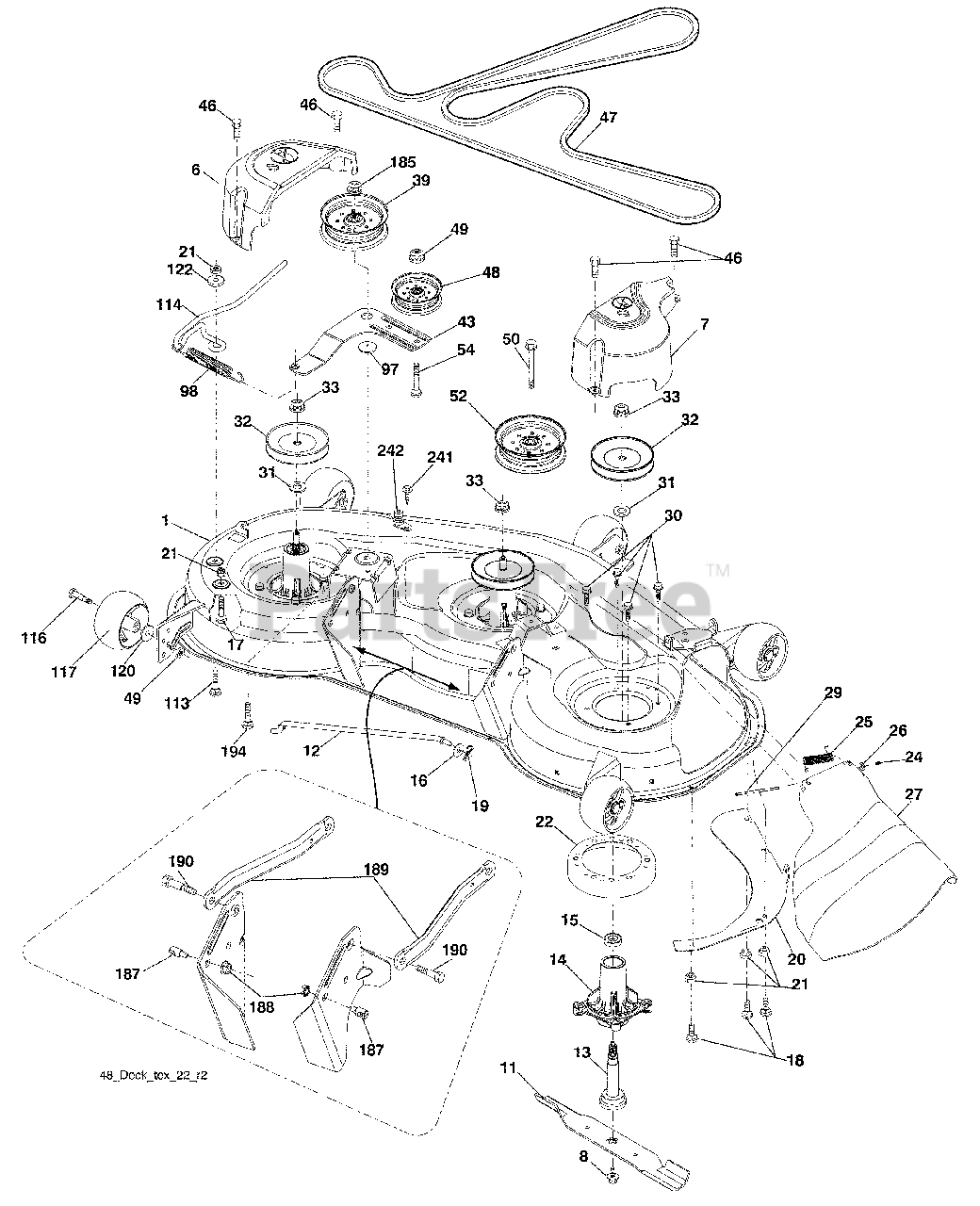 Husqvarna YTH 2348 (960430059-01) - Husqvarna 48