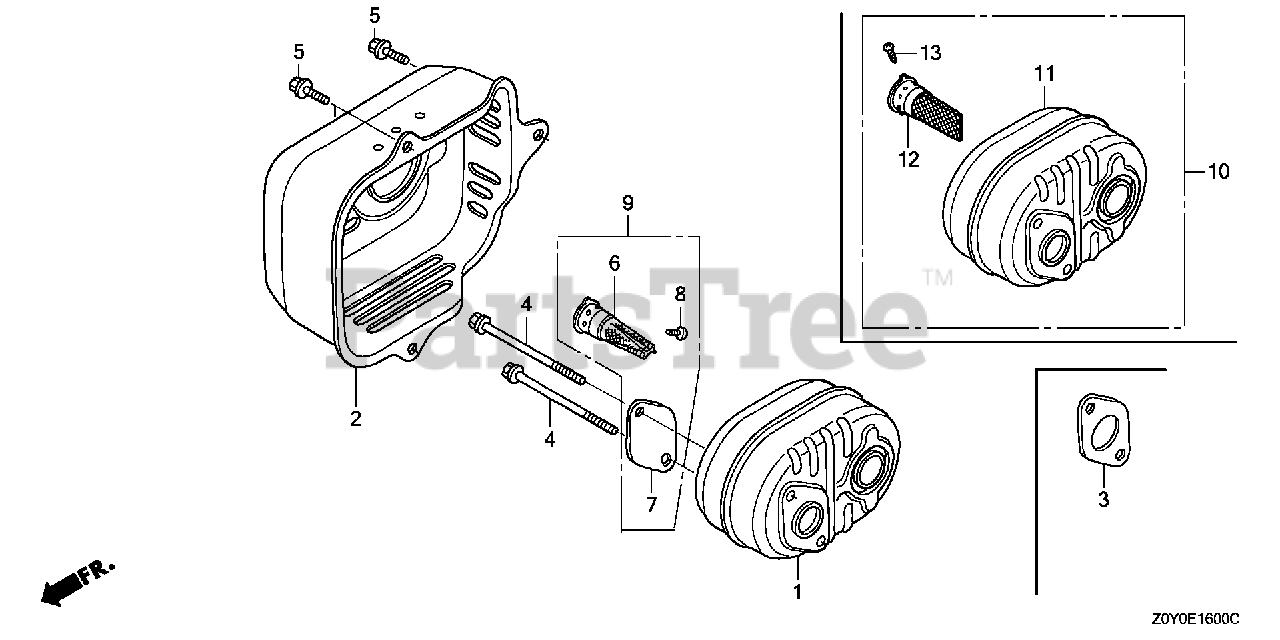 Honda GCV190 A S3A (GJAAA) Honda Engine, Made in USA (SN GJAAA