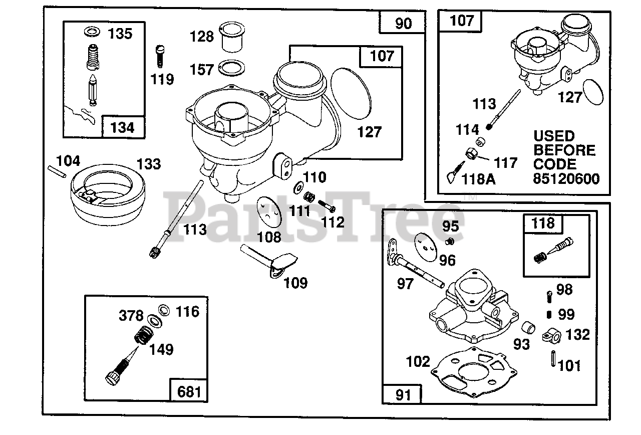 Briggs & Stratton 82352254908 Briggs & Stratton Horizontal Engine