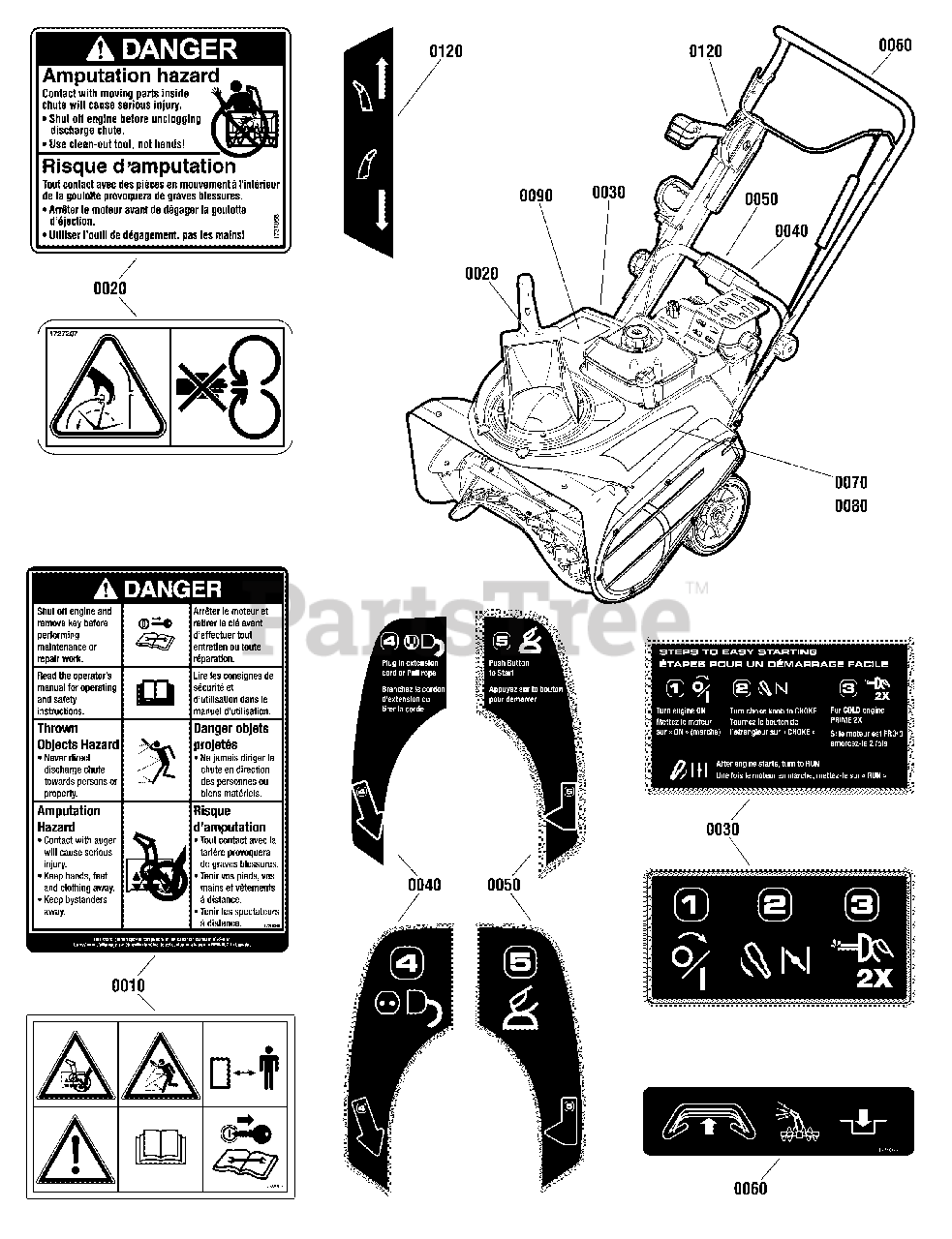 Canadiana 169622501 (CS 55800 E) Canadiana 22" Snow Thrower, Canada