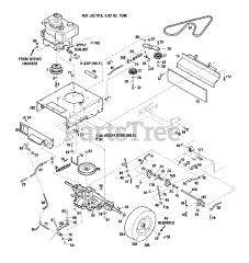 Troy bilt mower drive belt diagram