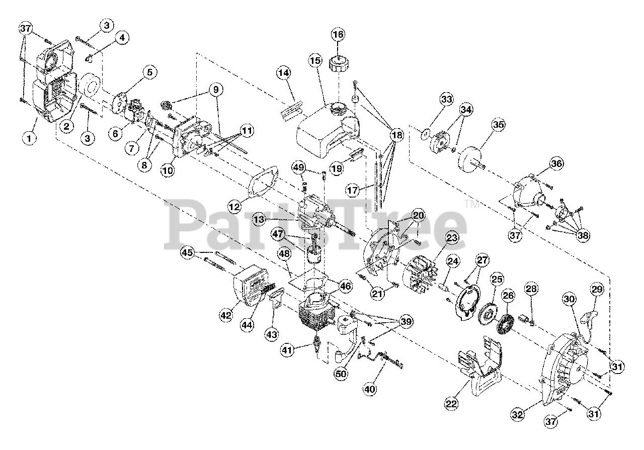 Sears Craftsman Tiller Parts Diagram