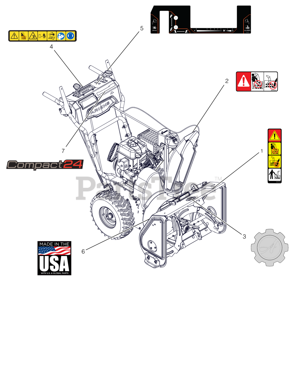 Ariens 920027 - Ariens Compact 24" Snow Blower, Ariens AX engine (SN