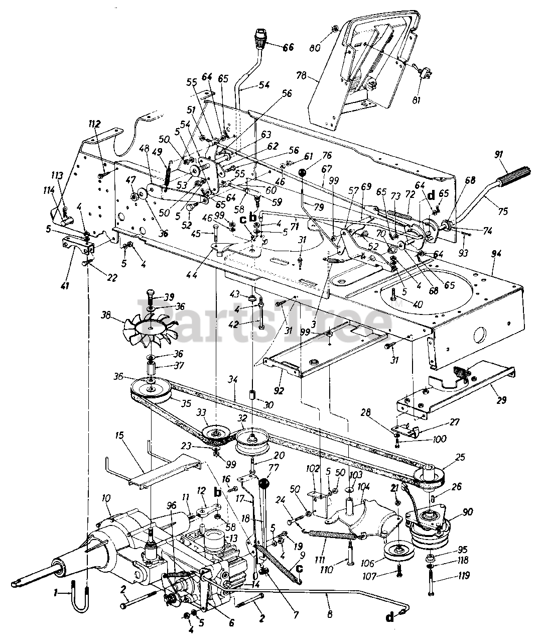 MTD 139-784-401 - MTD Lawn Tractor (1989) (Yard-Man) Parts Parts Lookup ...