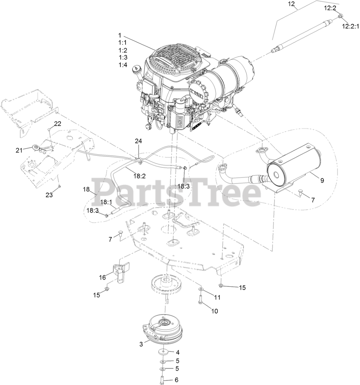 Exmark LZS749AKC72400 Exmark 72" Lazer Z SSeries ZeroTurn Mower