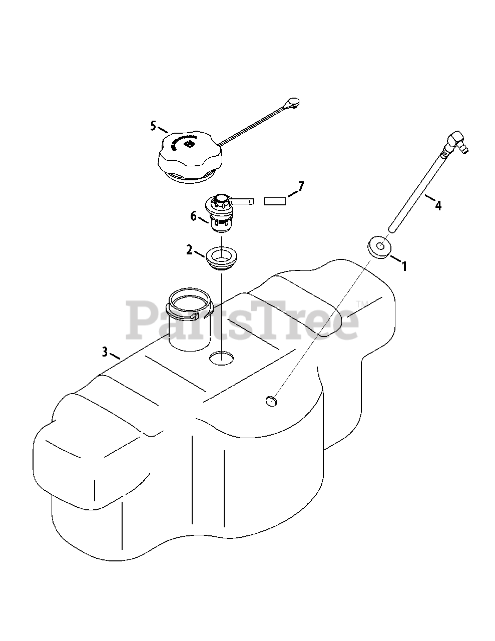 Cub cadet zero turn gas tank deals