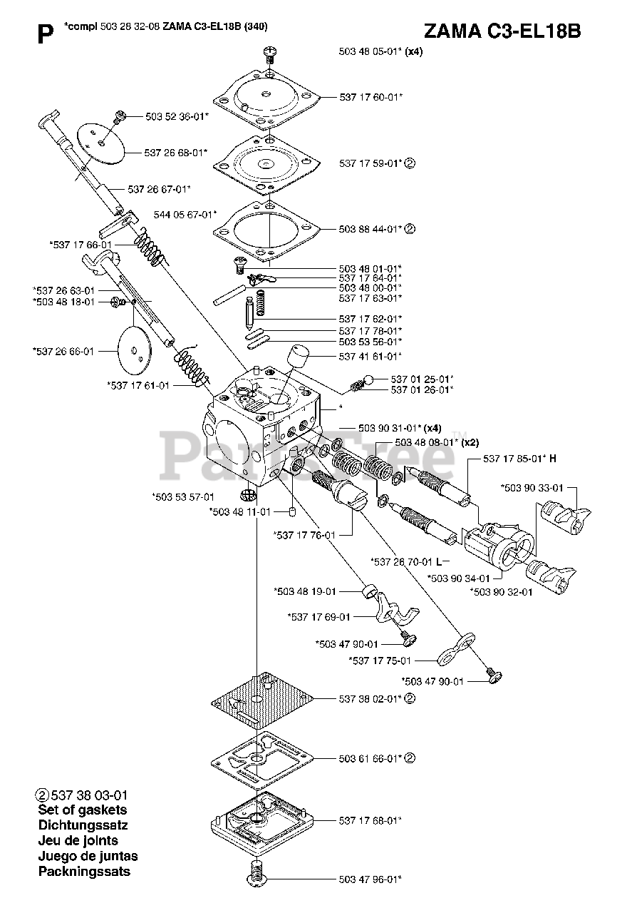 Husqvarna 350 chainsaw shop carburetor