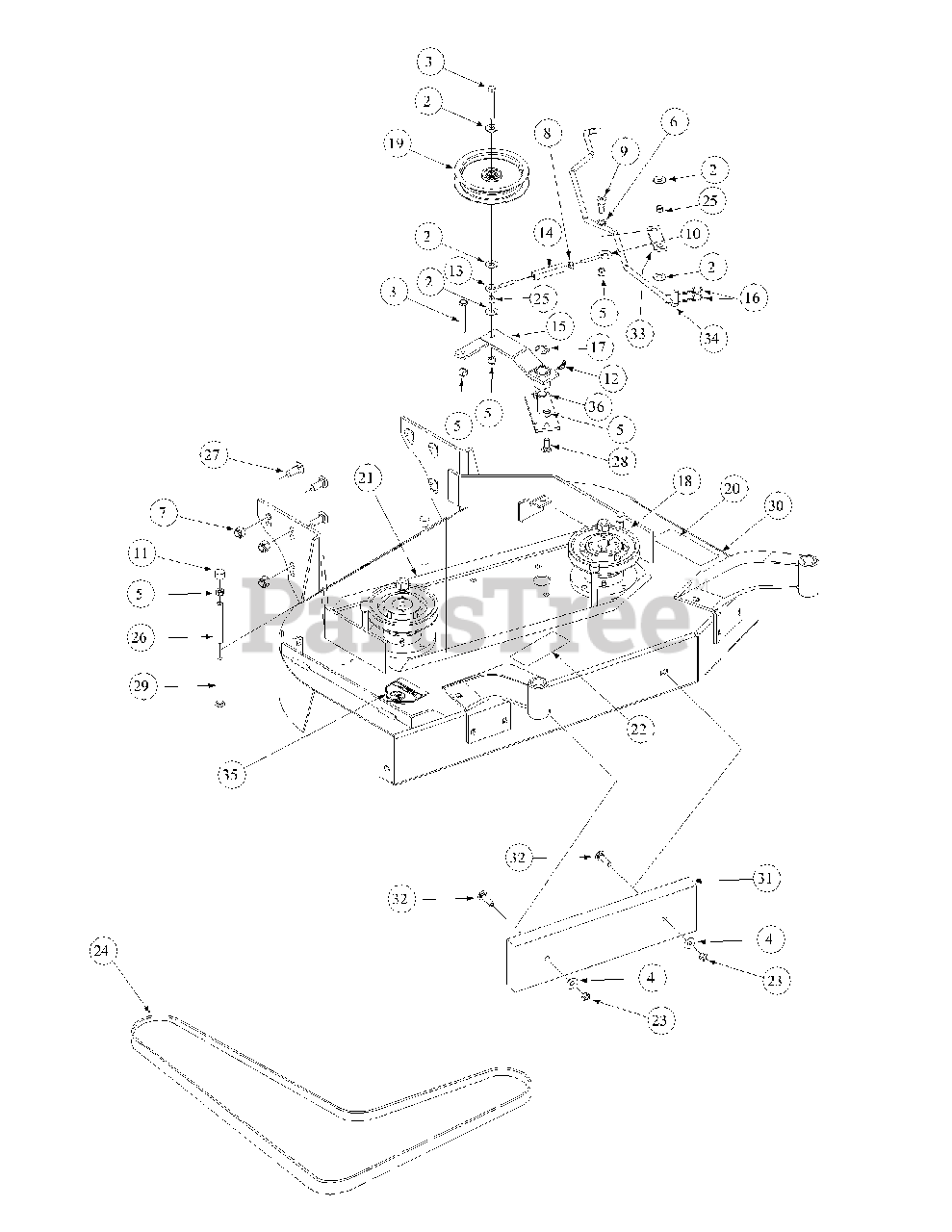 Cub Cadet G 1436 (55AE231R150) Cub Cadet WalkBehind Mower Deck