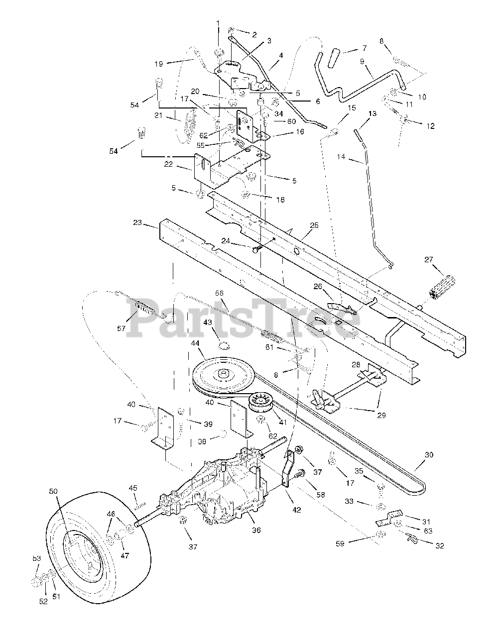 Masport 552544 (385002x190A) Masport 38" Lawn Tractor (2006) Motion