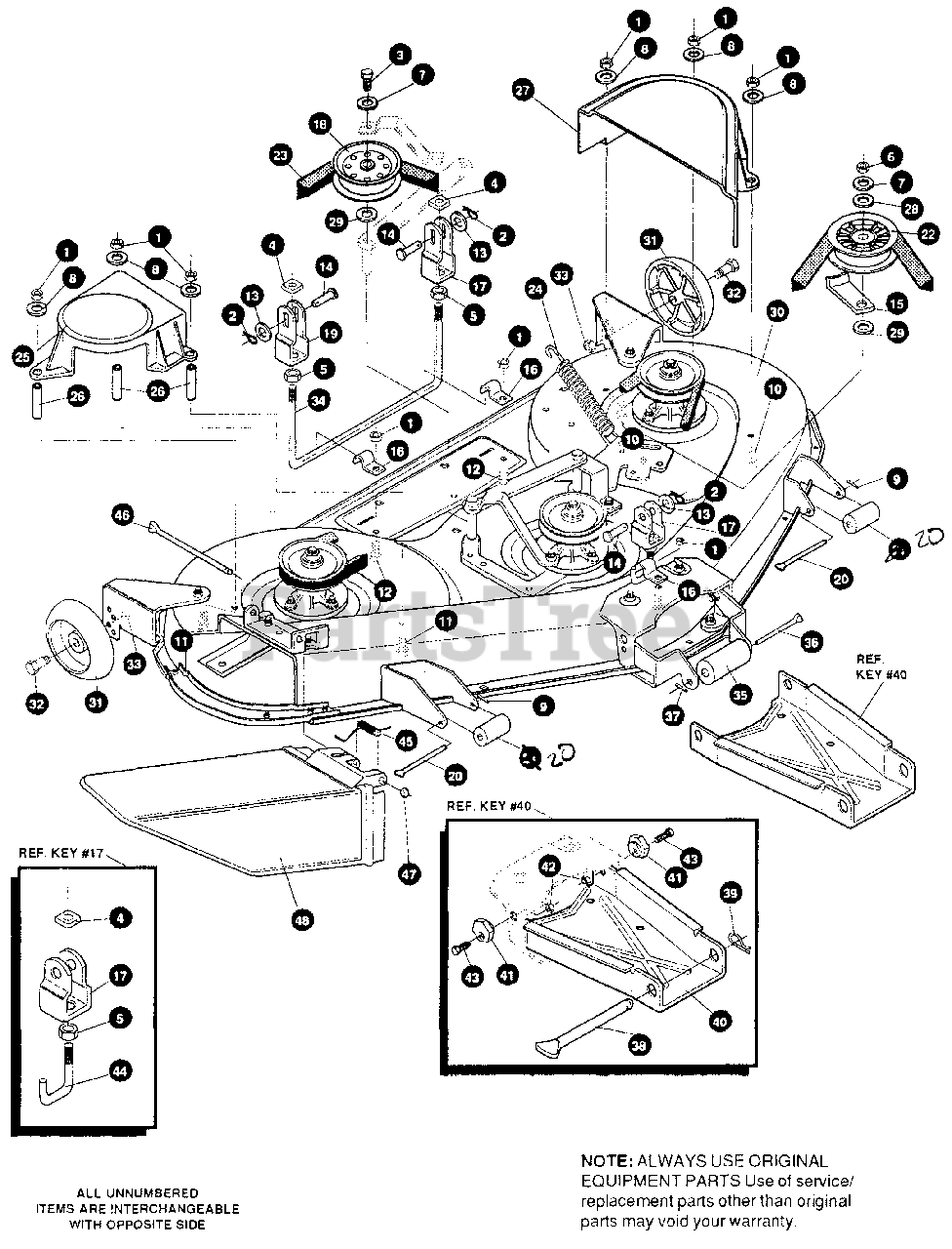 Husqvarna 46 Inch Mower Deck Parts Diagram - Catalog Library