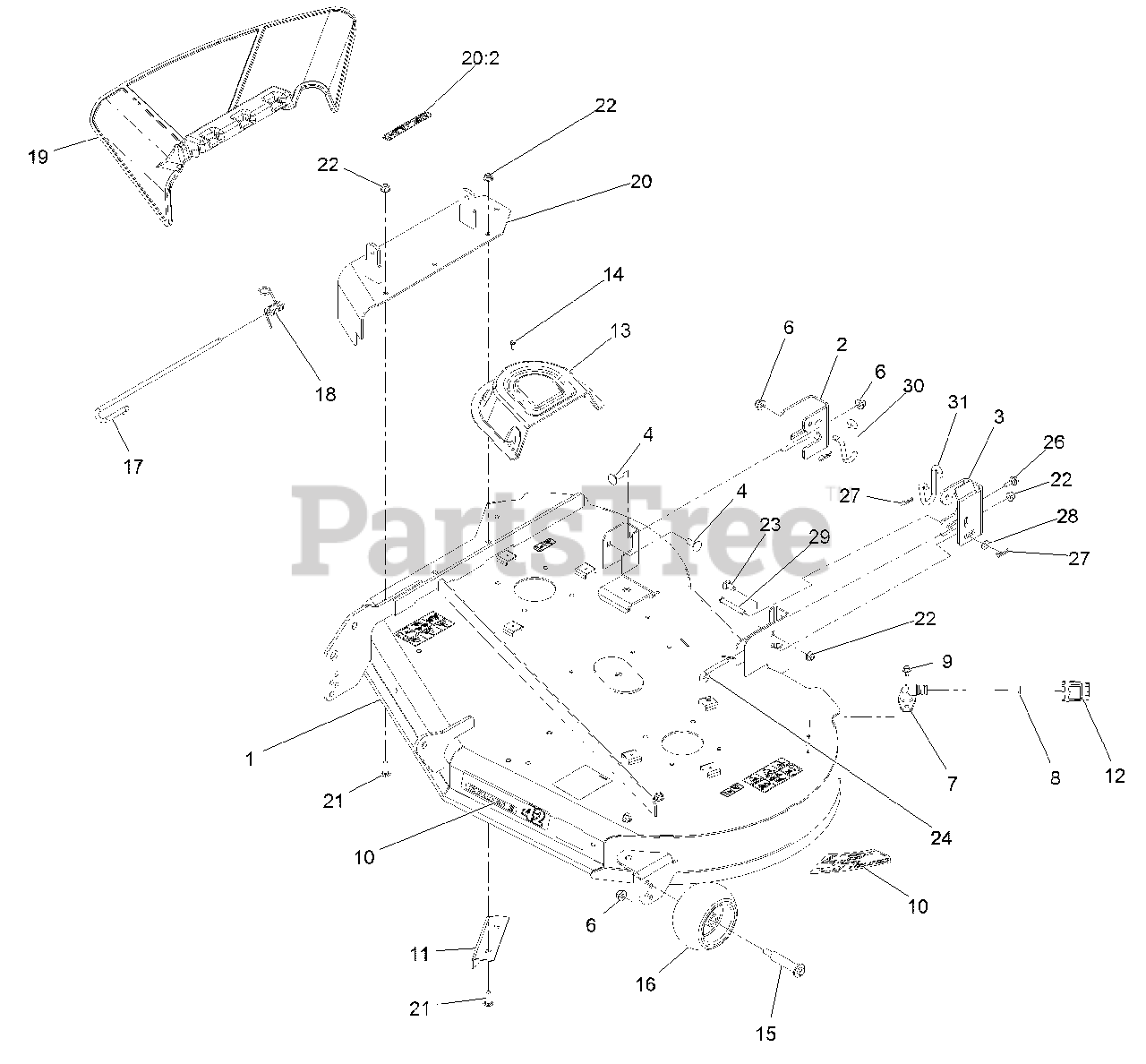 Exmark QTS708GEM42200 Exmark 42" Quest SSeries ZeroTurn Mower