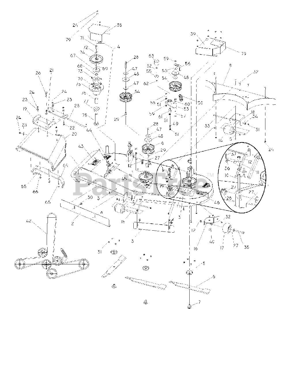 Dixon Kodiak 60 968999624 Dixon 60 Kodiak Zero Turn Mower 25hp Kohler 2008 05 MOWER DECK CUTTING DECK Parts Lookup with Diagrams PartsTree