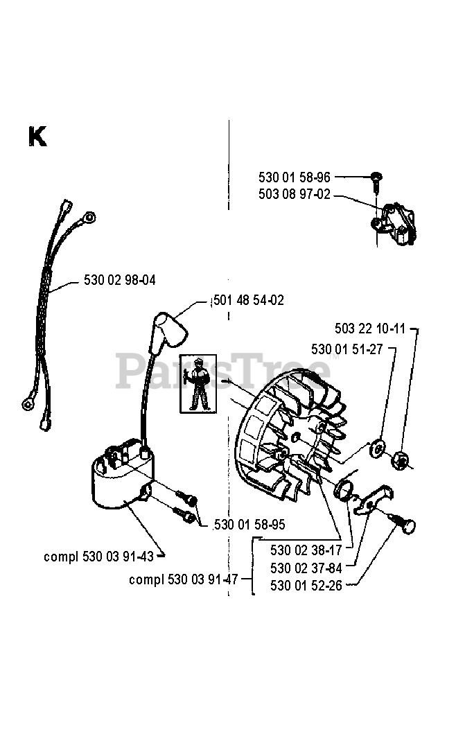 Husqvarna 41 Husqvarna Chainsaw (SN 19941800001 & Above) IGNITION