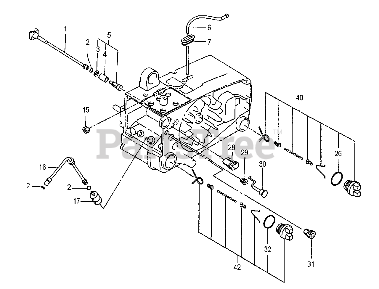 Tanaka ECS3351B Tanaka Chainsaw Fuel Pipe, Oil Filter & Choke Parts