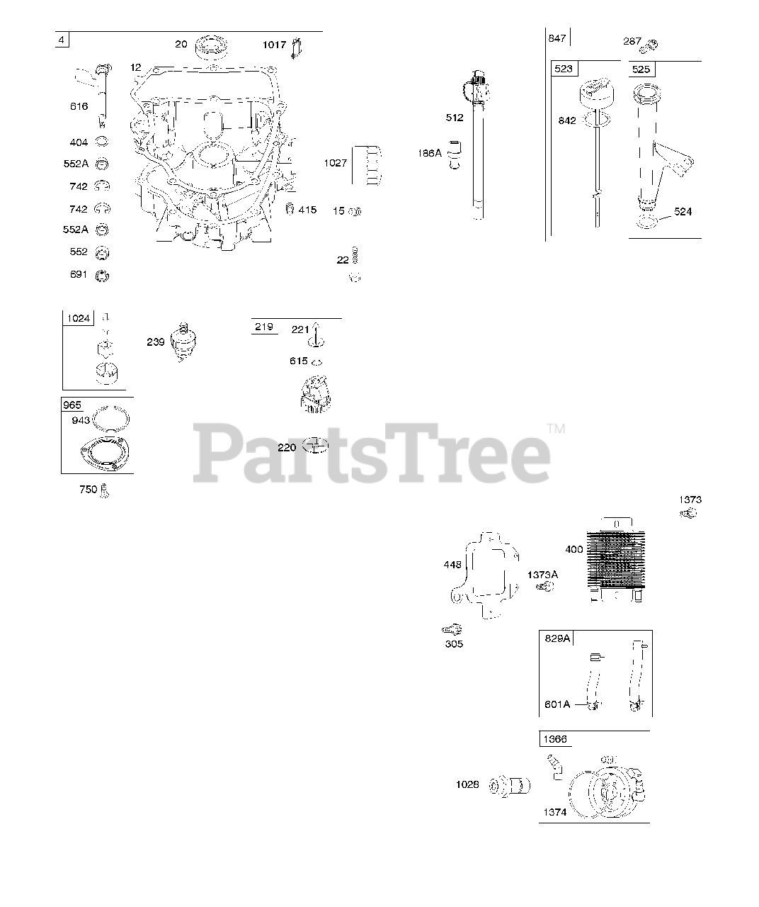 Briggs & Stratton 49M9771036G5 Briggs & Stratton Vertical Engine