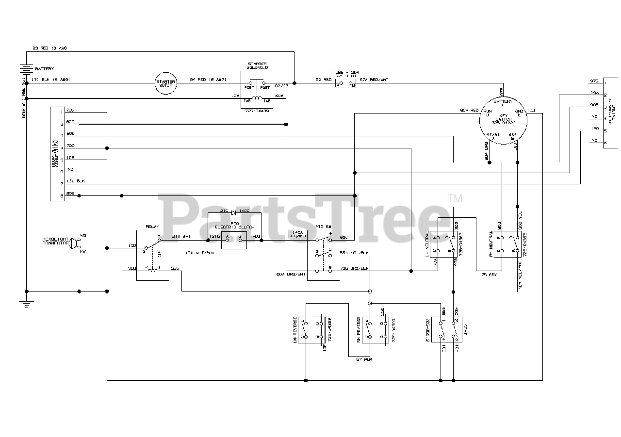 Cub Cadet Rzt L46 17afcact010 Cub Cadet 46 Rzt Zero Turn Mower 2013 Wiring Schematic Parts Lookup With Diagrams Partstree