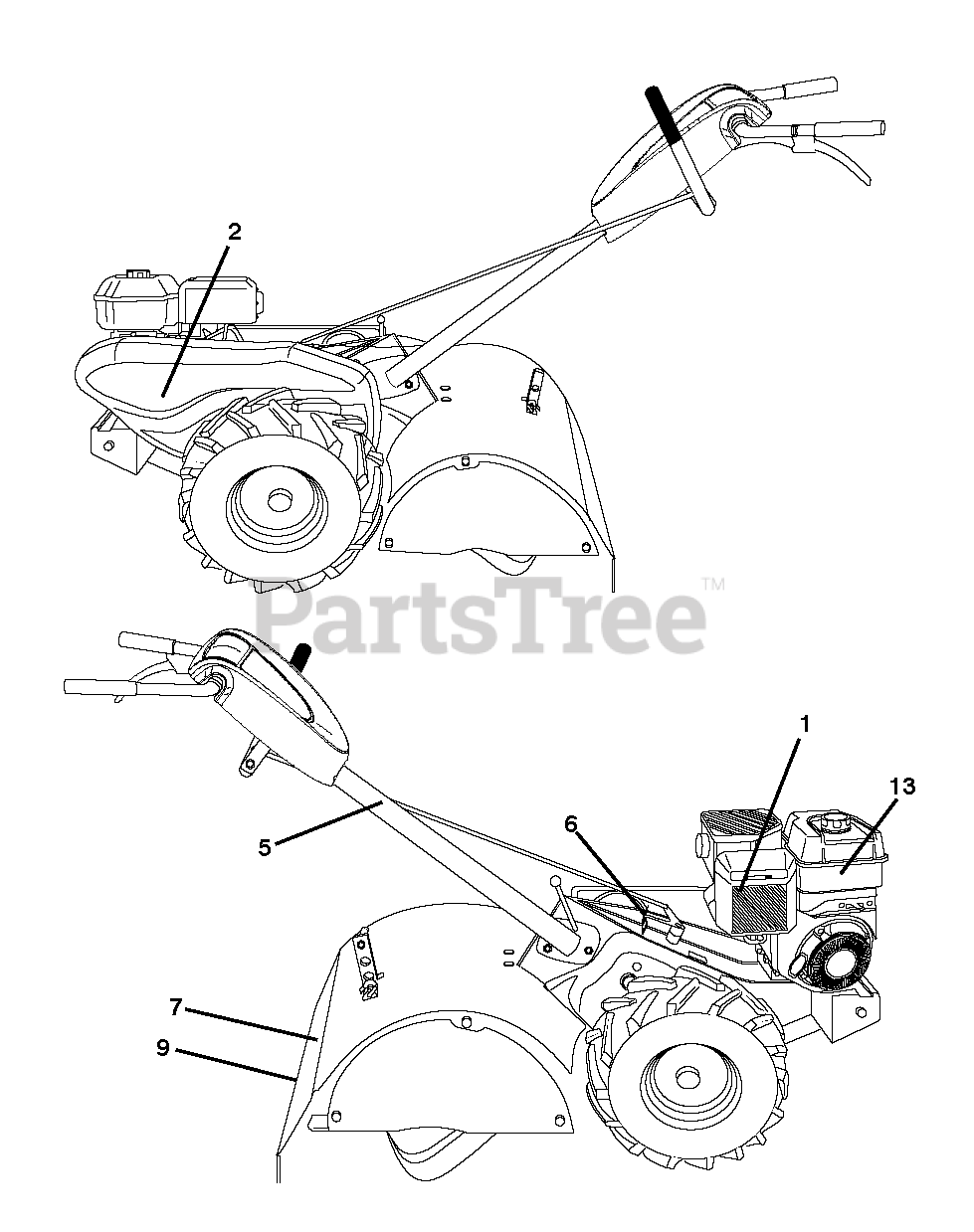 Poulan Pro RT 900 (96092002901) Poulan Pro RearTine Tiller (201304