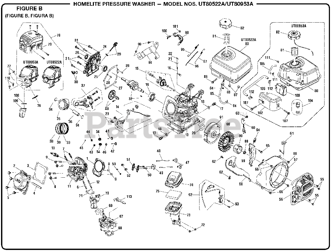 Homelite 099980425067 Pressure Washer Carburetor Assembly 