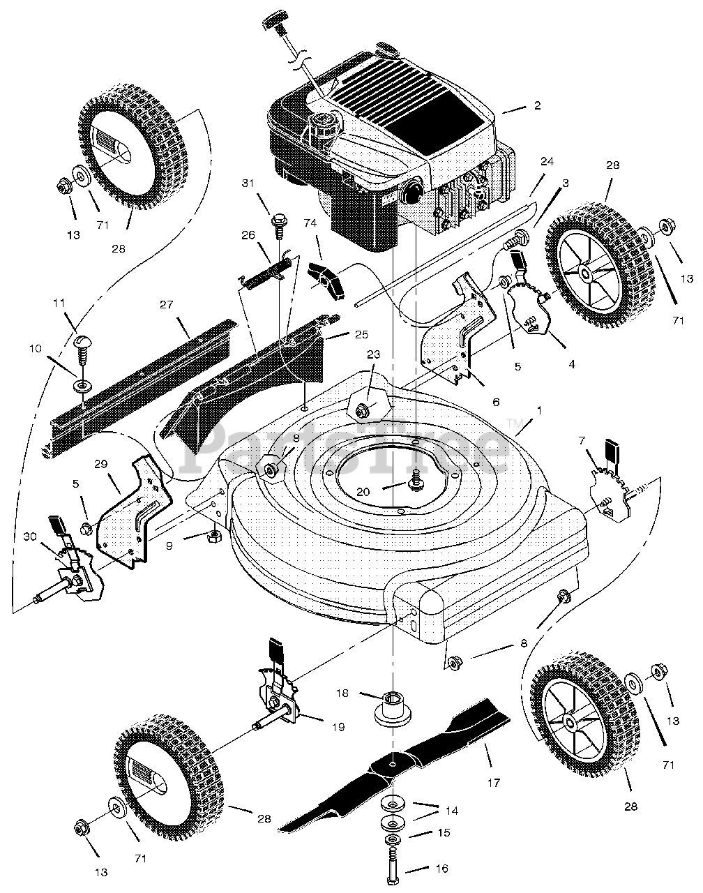 Briggs & Stratton 20425x92D Briggs & Stratton 20" WalkBehind Mower