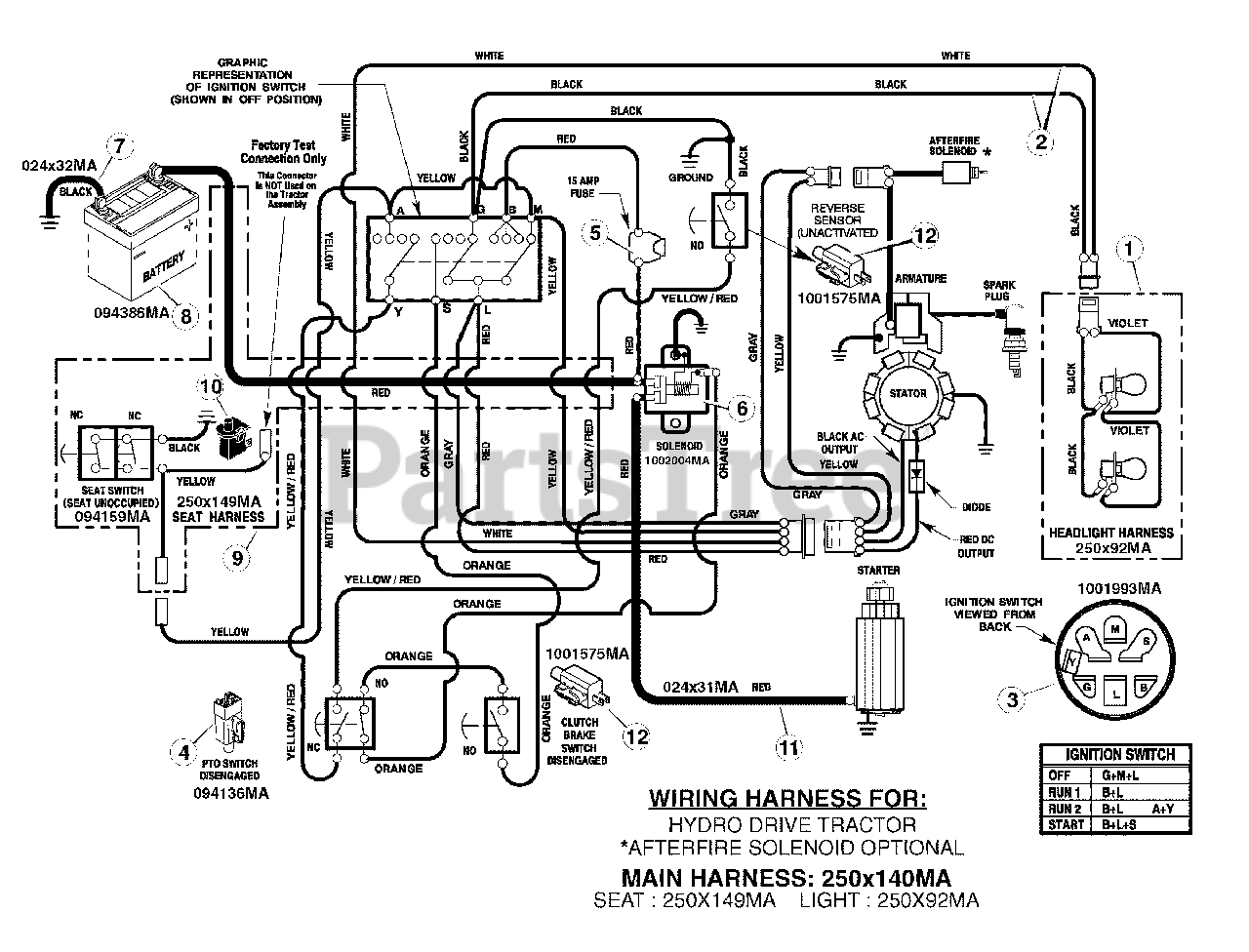 Masport 552547 (425624x190A) Masport 42" Lawn Tractor (2006