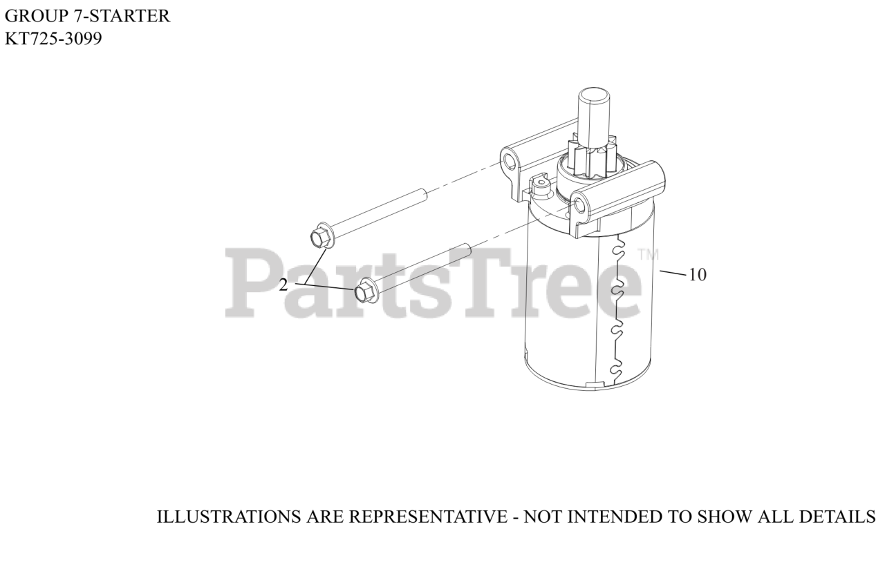 Kohler KT7253099 Kohler 7000 Series Engine, Made for Husqvarna, 22hp