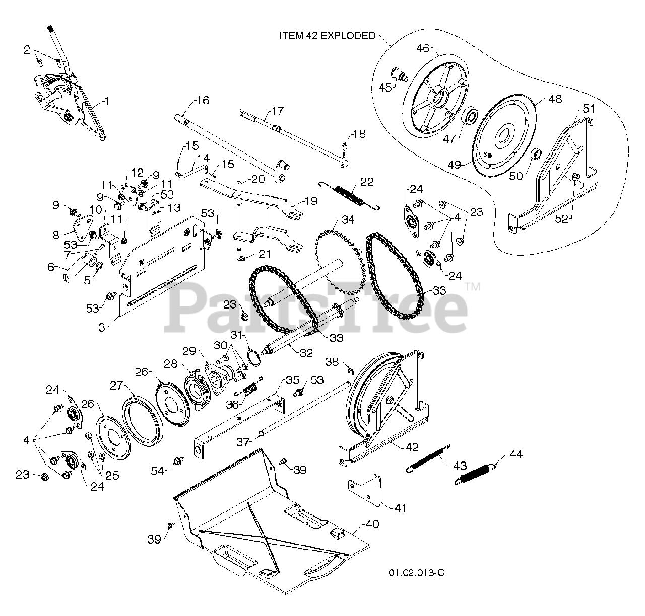Poulan Pro 96194001004 Poulan Pro Snow Thrower (201307) DRIVE Parts