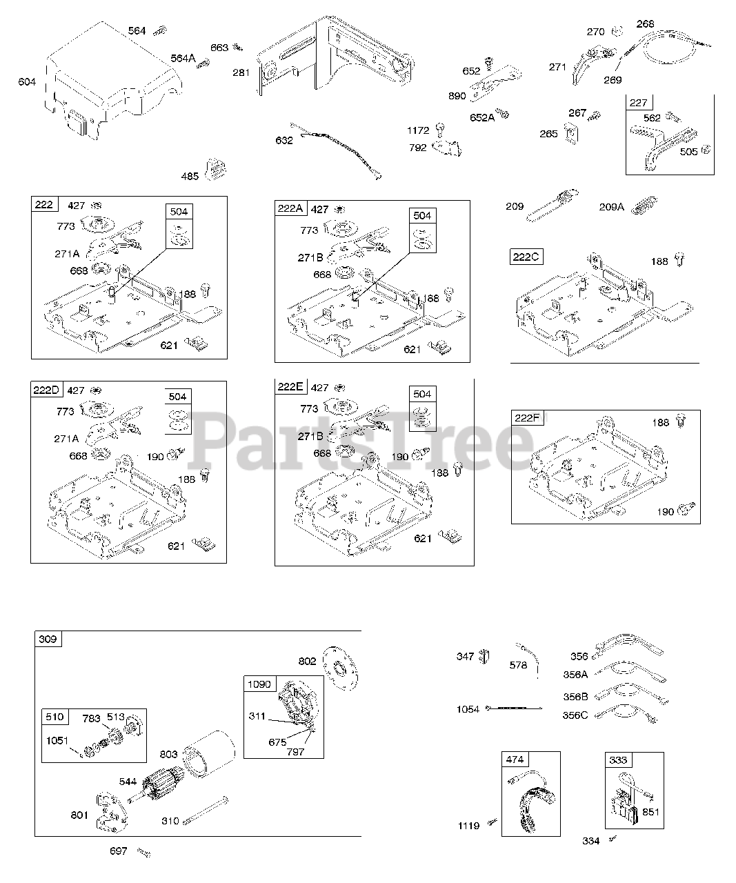 Briggs & Stratton 1203120150E1 Briggs & Stratton Horizontal Engine