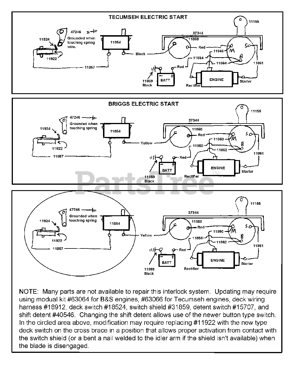 Wiring Diagram For Snapper Riding Mower from www.partstree.com