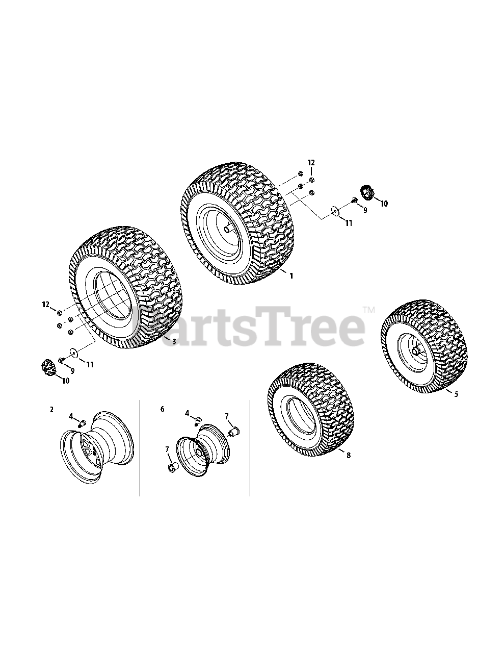 Cub cadet xt1 front wheel 2025