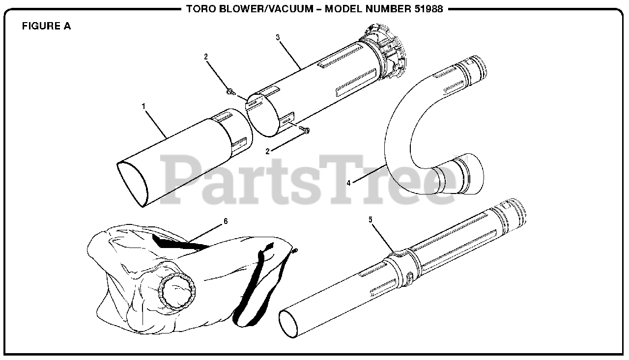 Toro 51988 (090157001) Toro Powervac Blower Vacuum (SN 315000001
