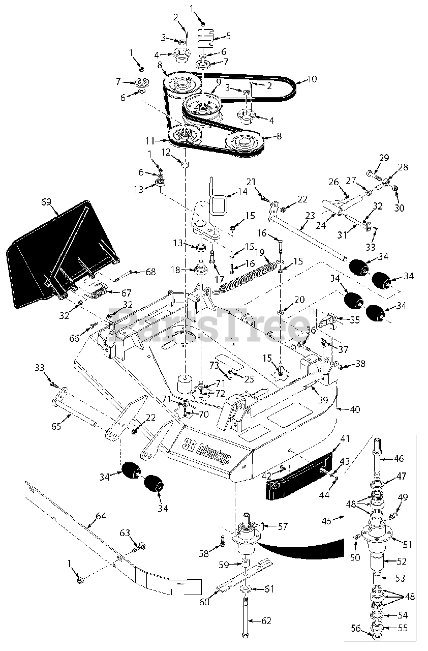Scag deck 2025 parts