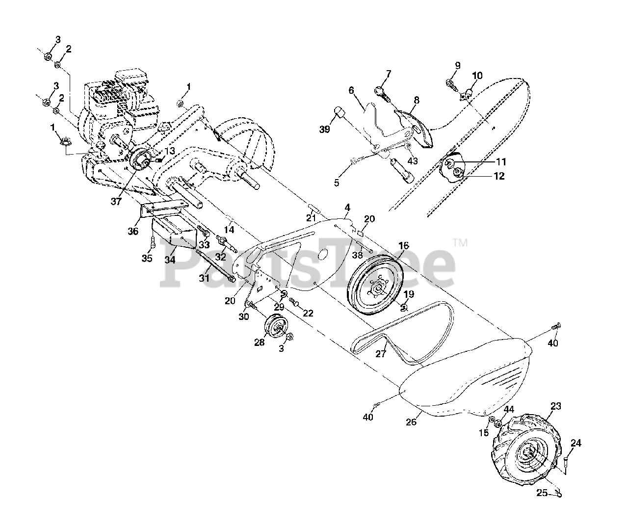 Husqvarna 550 Crth 954140064 B Husqvarna Rear Tine Tiller 1999 03