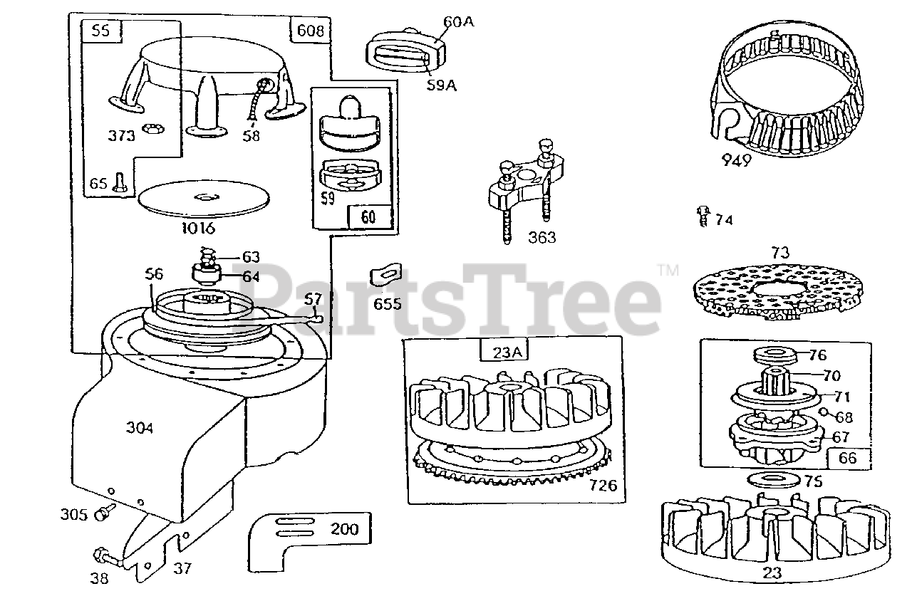 Briggs & Stratton 190702241501 Briggs & Stratton Vertical Engine