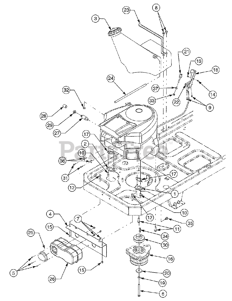Cub Cadet RZT 50 17BA5A7P710 Cub Cadet 50 RZT Zero Turn Mower Briggs Stratton Intek Engine Accessories Parts Lookup with Diagrams PartsTree