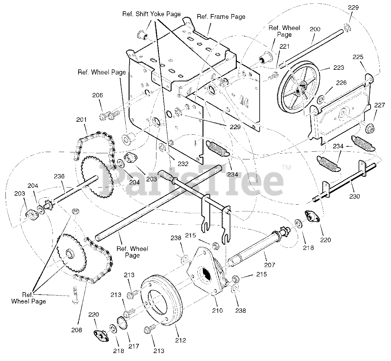Frontier ST 1028 (628104x16B) Frontier 28" Snow Thrower (2004) Drive