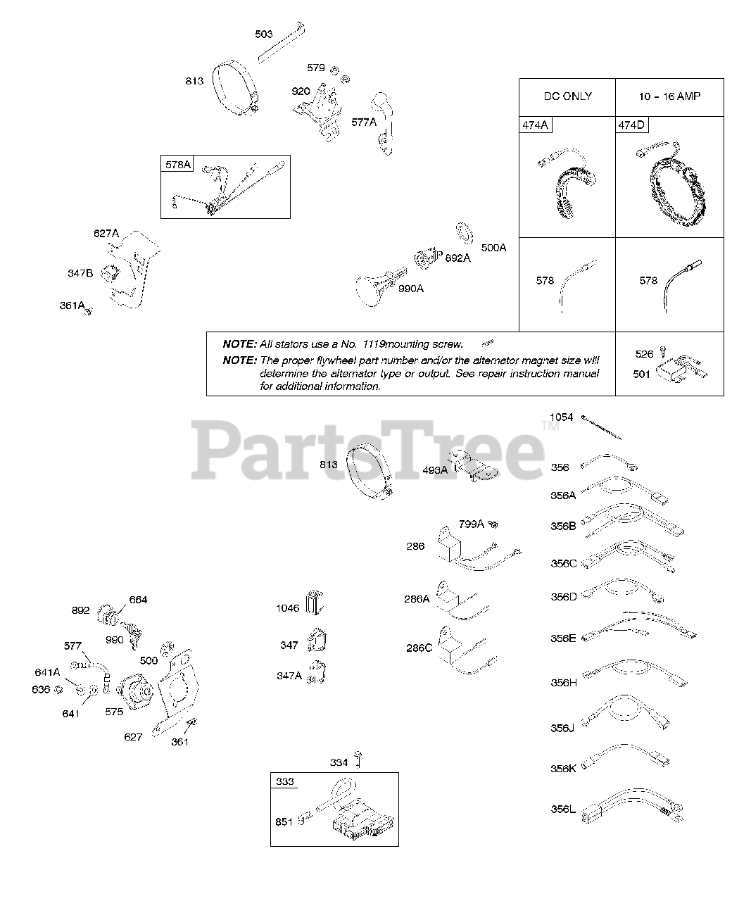 Briggs & Stratton 2104320036E1 Briggs & Stratton Horizontal Engine