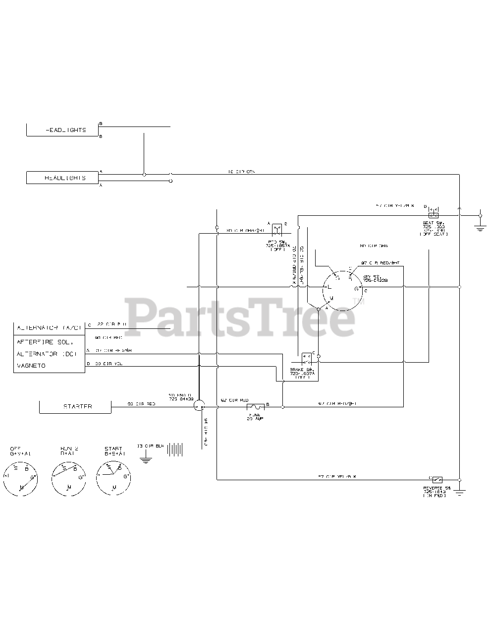 Mtd 13ax771t004 Mtd Gold Lawn Tractor 2011 Wiring Diagram 925 04082 Parts Lookup With Diagrams Partstree